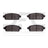 Dynamite Friction 1551-1468-00 Disc Brake Pad Set - Rear