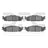 Dynamite Friction 1552-1508-00 Disc Brake Pad Set - Front