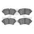 Dynamite Friction 1600-1898-00 Disc Brake Pad Set - Rear