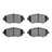 R1 Concepts 2115-0619-00 Disc Brake Pad Set - Front