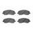 R1 Concepts 2115-0866-00 Disc Brake Pad Set - Front