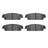 R1 Concepts 2214-1194-10 Disc Brake Pad Set - Rear