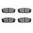 R1 Concepts 2310-1304-00 Disc Brake Pad Set - Rear