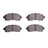 R1 Concepts 2310-2045-00 Disc Brake Pad Set - Front