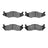 R1 Concepts 2551-0203-00 Disc Brake Pad Set - Front