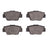 R1 Concepts 2551-0504-00 Disc Brake Pad Set - Rear