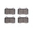 R1 Concepts 2551-0592-10 Disc Brake Pad Set - Front or Rear