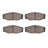 R1 Concepts 2551-0604-00 Disc Brake Pad Set - Front