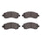 R1 Concepts 2551-0722-00 Disc Brake Pad Set - Front