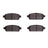 R1 Concepts 2551-1468-00 Disc Brake Pad Set - Rear