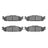 R1 Concepts 2551-1508-00 Disc Brake Pad Set - Front