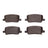 R1 Concepts 2551-2164-00 Disc Brake Pad Set - Rear