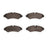 R1 Concepts 2551-2201-00 Disc Brake Pad Set - Rear