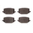 R1 Concepts 2551-2231-00 Disc Brake Pad Set - Rear