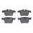 R1 Concepts 2551-2409-00 Disc Brake Pad Set - Rear