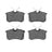 R1 Concepts 2552-0340-00 Disc Brake Pad Set - Rear