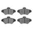 R1 Concepts 2552-0600-00 Disc Brake Pad Set - Front