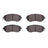R1 Concepts 2552-1539-00 Disc Brake Pad Set - Front