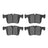 R1 Concepts 2600-1561-00 Disc Brake Pad Set - Front