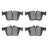 R1 Concepts 2600-1795-00 Disc Brake Pad Set - Rear