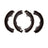 R1 Concepts 2901-0505-00 Drum Brake Shoe Set - Rear
