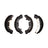 R1 Concepts 2901-1046-10 Drum Brake Shoe Set - Rear