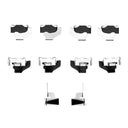 Dynamic Friction 340-54056 Disc Brake Hardware Kit - Front