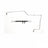Dynamite Friction 350-39058 Brake Hydraulic Hose - Rear Left