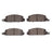 Dynamite Friction 4000-0134-00 Disc Brake Pad Set - Front
