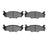 Dynamite Friction 4000-0206-00 Disc Brake Pad Set - Front