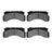 Dynamite Friction 4000-0236-00 Disc Brake Pad Set - Front