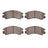 Dynamite Friction 4000-0311-00 Disc Brake Pad Set - Front