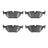 Dynamite Friction 4000-0396-00 Disc Brake Pad Set - Rear