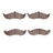 Dynamite Friction 4000-0417-00 Disc Brake Pad Set - Front