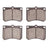 Dynamite Friction 4000-0473-00 Disc Brake Pad Set - Front