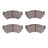 Dynamite Friction 4000-0480-00 Disc Brake Pad Set - Front