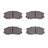 Dynamite Friction 4000-0602-00 Disc Brake Pad Set - Front