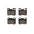 Dynamite Friction 4000-0620-00 Disc Brake Pad Set - Rear