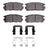 Dynamite Friction 4000-1275-01 Disc Brake Pad Set - Rear
