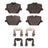 Dynamite Friction 4000-2220-01 Disc Brake Pad Set - Rear