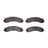 Dynamite Friction 4000-2224-00 Disc Brake Pad Set - Rear