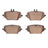 Dynamite Friction 4000-2235-00 Disc Brake Pad Set - Rear