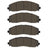 Dynamite Friction 4000-2491-00 Disc Brake Pad Set - Rear