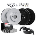Dynamic Friction 4514-59083 Disc Brake Pad and Rotor / Drum Brake Shoe and Drum Kit - Front and Rear