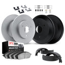 Dynamic Friction 4514-63000 Disc Brake Pad and Rotor / Drum Brake Shoe and Drum Kit - Front and Rear