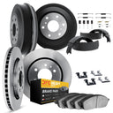 Dynamic Friction 6214-48007 Disc Brake Pad and Rotor / Drum Brake Shoe and Drum Kit - Front and Rear