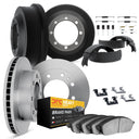 Dynamic Friction 6284-40223 Disc Brake Pad and Rotor / Drum Brake Shoe and Drum Kit - Front and Rear
