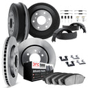 Dynamic Friction 6514-47762 Disc Brake Pad and Rotor / Drum Brake Shoe and Drum Kit - Front and Rear