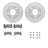 Dynamite Friction 7512-47142 Disc Brake Kit - Rear