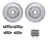 Dynamite Friction 7512-54050 Disc Brake Kit - Front
